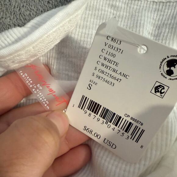 Free People Outer Edge Layer, White, S - Picture 3 of 5